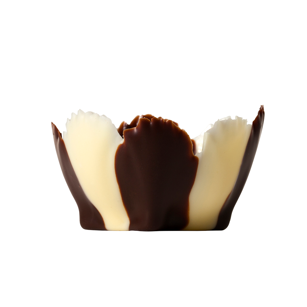 Signature cups - Dark & White Chocolate Iris Cups
