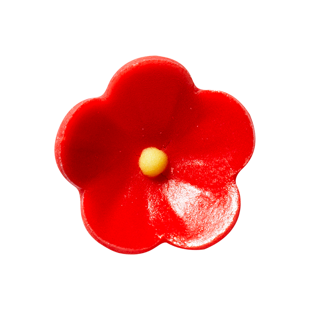 Marzipan flowers - Red Marzipan Flowers