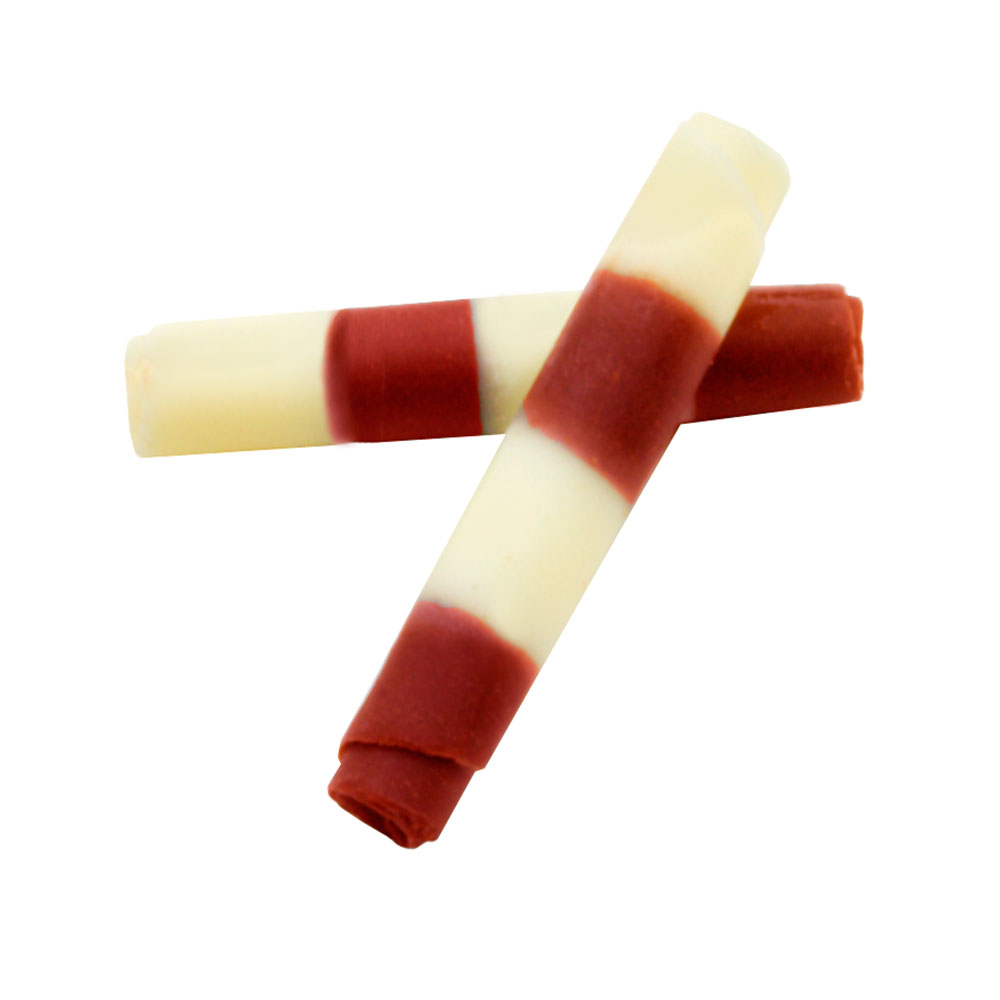 Chocolattos / rolls - Mini Red and Ivory Duo Chocolattos