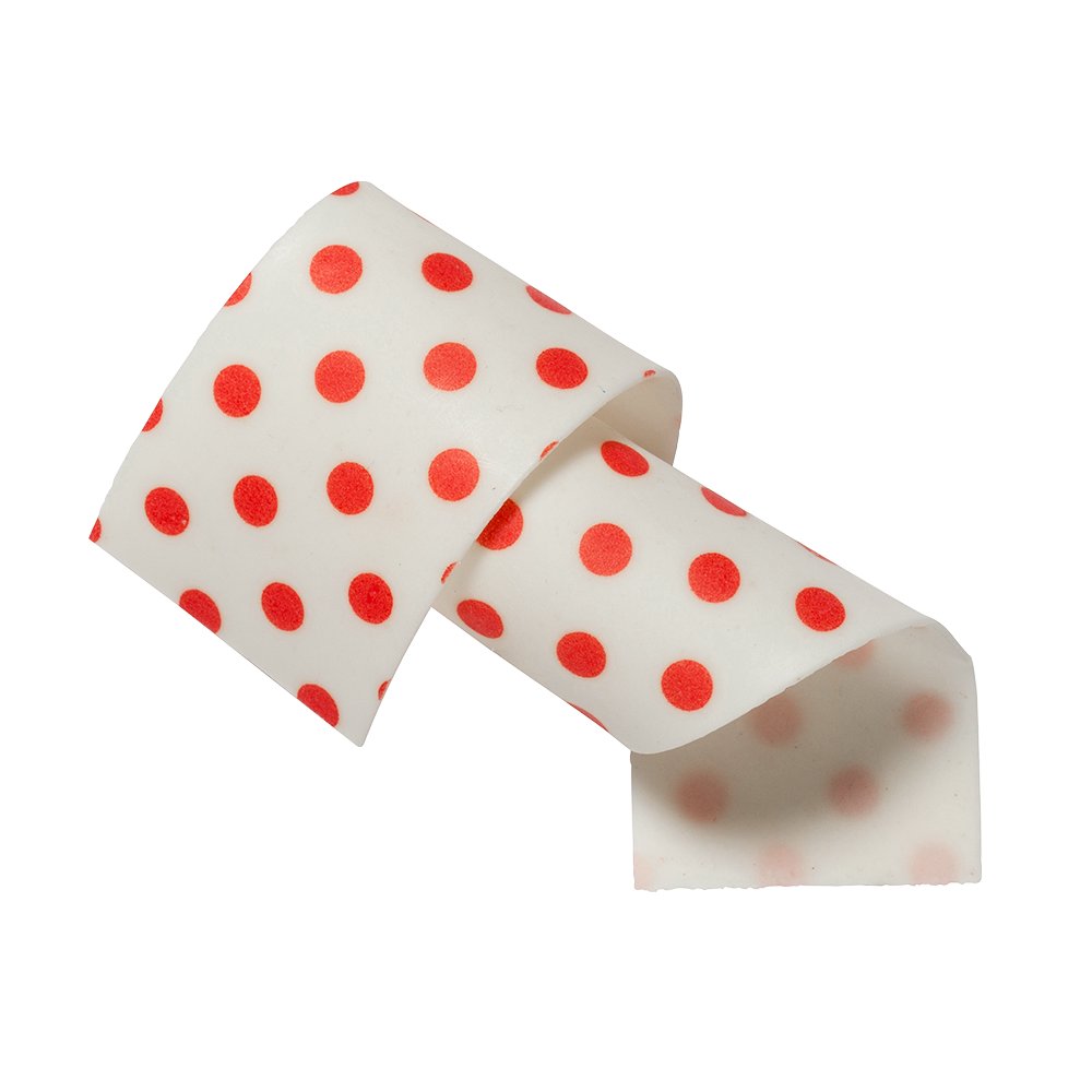 Otok do ciasta - Marzipan Red Dots Collars 50&nbsp;mm